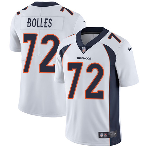 Nike Broncos #72 Garett Bolles White Men's Stitched NFL Vapor Untouchable Limited Jersey Nike Broncos #72 Garett Bolles White Men's Stitched NFL Vapor Untouchable Limited Jersey