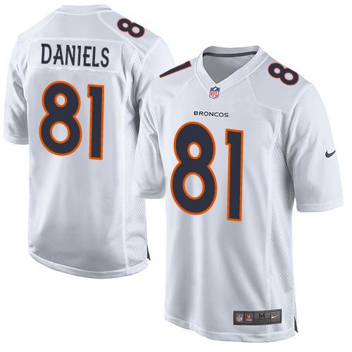 Nike Broncos #81 Owen Daniels White Youth Stitched NFL Game Event Jersey