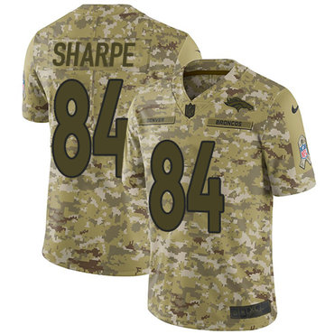 Nike Broncos #84 Shannon Sharpe Camo Youth Stitched NFL Limited 2018 Salute to Service Jersey Nike Broncos #84 Shannon Sharpe Camo Youth Stitched NFL Limited 2018 Salute to Service Jersey