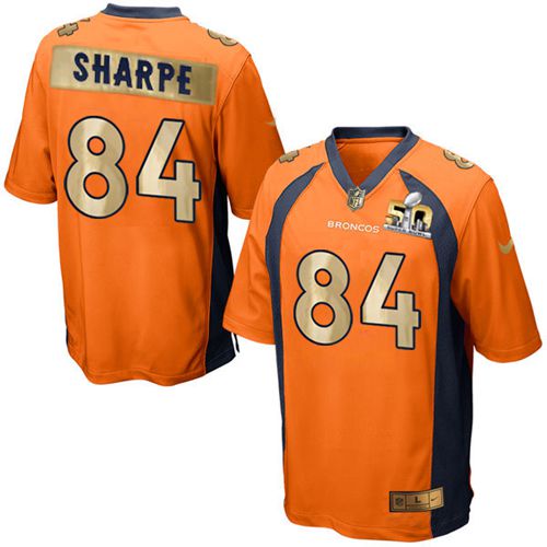 Nike Broncos #84 Shannon Sharpe Orange Team Color Men's Stitched NFL Game Super Bowl 50 Collection Jersey Nike Broncos #84 Shannon Sharpe Orange Team Color Men's Stitched NFL Game Super Bowl 50 Collection Jersey