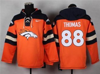 Nike Broncos #88 Demaryius Thomas Orange Player Pullover NFL Hoodie Nike Broncos #88 Demaryius Thomas Orange Player Pullover NFL Hoodie