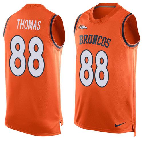 Nike Broncos #88 Demaryius Thomas Orange Team Color Men's Stitched NFL Limited Tank Top Jersey Nike Broncos #88 Demaryius Thomas Orange Team Color Men's Stitched NFL Limited Tank Top Jersey