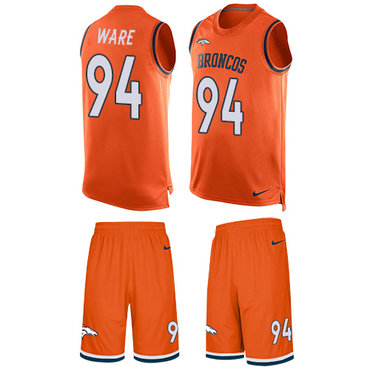Nike Broncos #94 DeMarcus Ware Orange Team Color Men's Stitched NFL Limited Tank Top Suit Jersey Nike Broncos #94 DeMarcus Ware Orange Team Color Men's Stitched NFL Limited Tank Top Suit Jersey