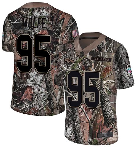 Nike Broncos #95 Derek Wolfe Camo Men's Stitched NFL Limited Rush Realtree Jersey Nike Broncos #95 Derek Wolfe Camo Men's Stitched NFL Limited Rush Realtree Jersey