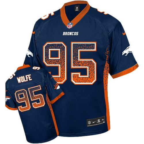 Nike Broncos #95 Derek Wolfe Navy Blue Alternate Men's Stitched NFL Elite Drift Fashion Jersey Nike Broncos #95 Derek Wolfe Navy Blue Alternate Men's Stitched NFL Elite Drift Fashion Jersey