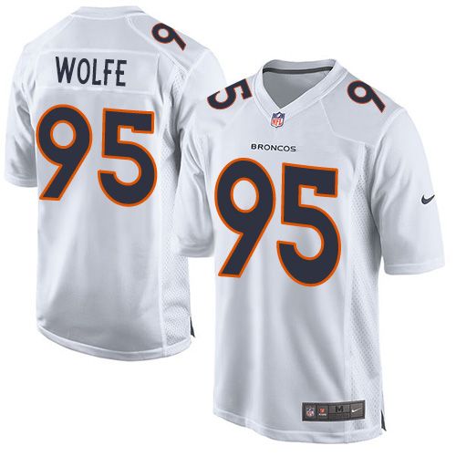 Nike Broncos #95 Derek Wolfe White Men's Stitched NFL Game Event Jersey Nike Broncos #95 Derek Wolfe White Men's Stitched NFL Game Event Jersey