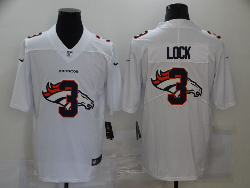 Nike Broncos 3 Drew Lock White Shadow Logo Limited Jersey Nike Broncos 3 Drew Lock White Shadow Logo Limited Jersey