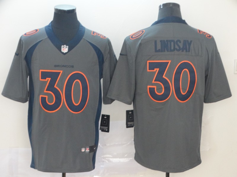 Nike Broncos 30 Phillip Lindsay Gray Inverted Legend Limited Jersey Nike Broncos 30 Phillip Lindsay Gray Inverted Legend Limited Jersey