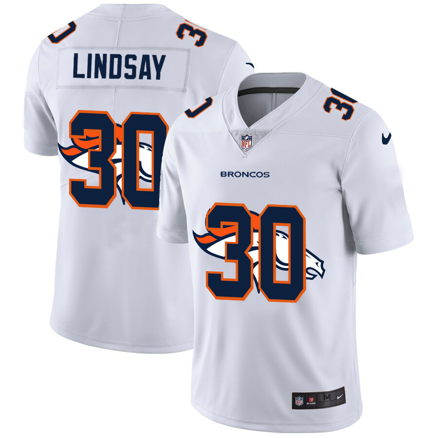 Nike Broncos 30 Phillip Lindsay White Shadow Logo Limited Jersey Nike Broncos 30 Phillip Lindsay White Shadow Logo Limited Jersey
