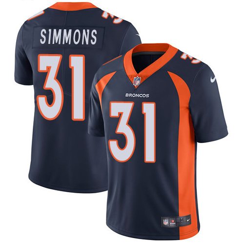Nike Broncos 31 Justin Simmons Navy Alternate Vapor Untouchable Limited Jersey Nike Broncos 31 Justin Simmons Navy Alternate Vapor Untouchable Limited Jersey