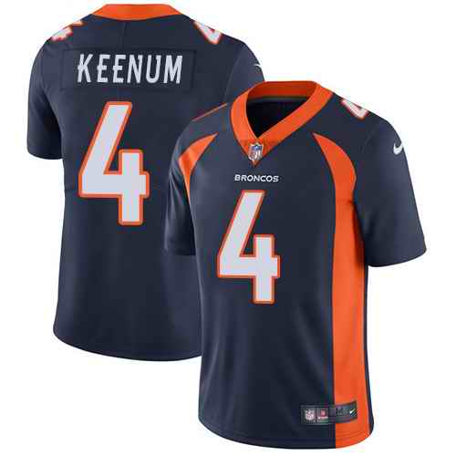 Nike Broncos 4 Case Keenum Navy Alternate Vapor Untouchable Limited Jersey Nike Broncos 4 Case Keenum Navy Alternate Vapor Untouchable Limited Jersey