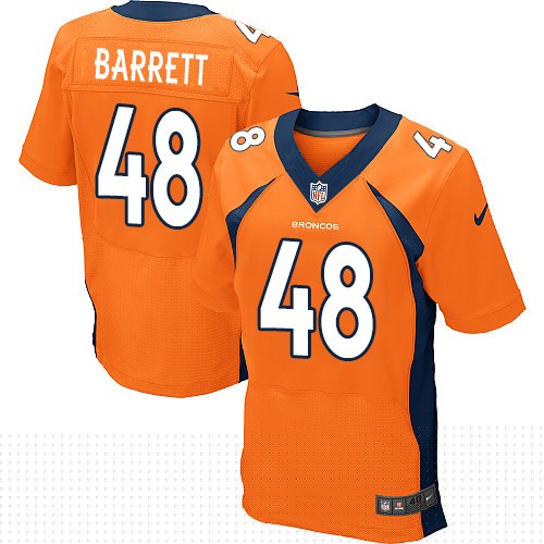 Nike Broncos 48 Shaquil Barrett Orange Elite Jersey