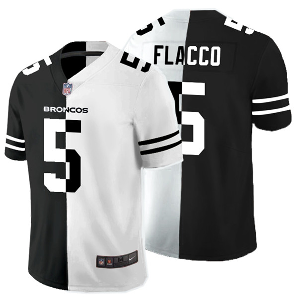 Nike Broncos 5 Joe Flacco Black And White Split Vapor Untouchable Limited Jersey Nike Broncos 5 Joe Flacco Black And White Split Vapor Untouchable Limited Jersey