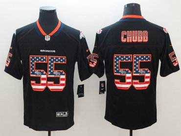Nike Broncos 55 Bradley Chubb Black USA Flag Fashion Limited Jersey Nike Broncos 55 Bradley Chubb Black USA Flag Fashion Limited Jersey