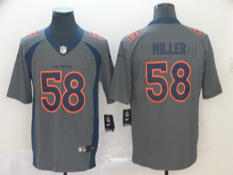 Nike Broncos 58 Von Miller Gray Inverted Legend Limited Jersey Nike Broncos 58 Von Miller Gray Inverted Legend Limited Jersey