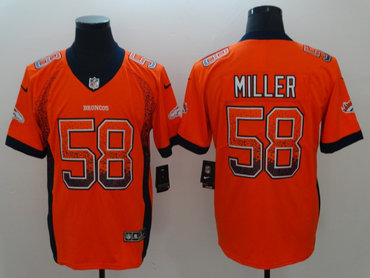 Nike Broncos 58 Von Miller Orange Drift Fashion Limited Jersey Nike Broncos 58 Von Miller Orange Drift Fashion Limited Jersey
