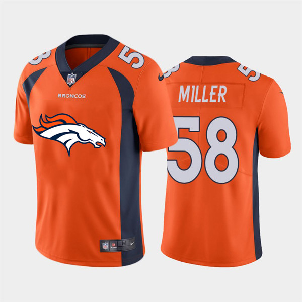 Nike Broncos 58 Von Miller Orange Team Big Logo Vapor Untouchable Limited Jersey Nike Broncos 58 Von Miller Orange Team Big Logo Vapor Untouchable Limited Jersey
