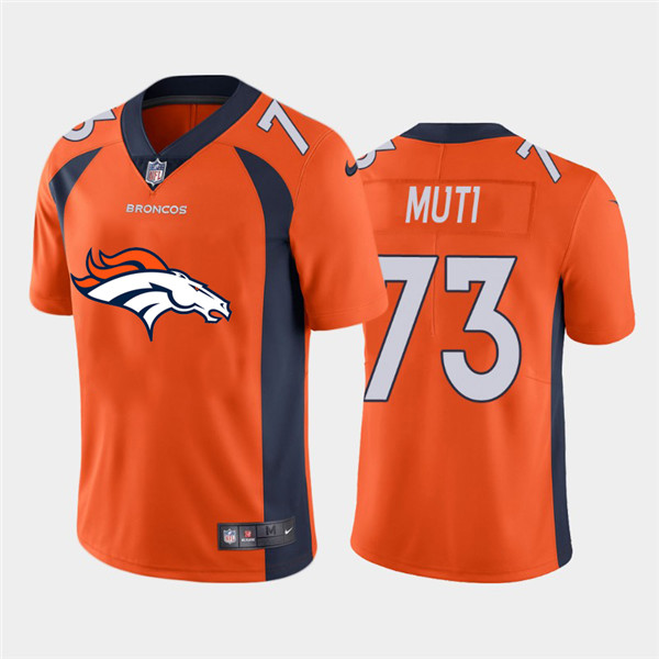 Nike Broncos 73 Netane Muti Orange Team Big Logo Vapor Untouchable Limited Jersey Nike Broncos 73 Netane Muti Orange Team Big Logo Vapor Untouchable Limited Jersey