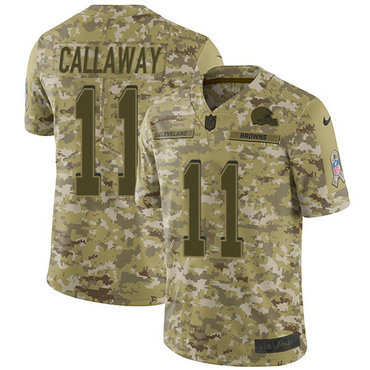Nike Browns #11 Antonio Callaway Camo Men's Stitched NFL Limited 2018 Salute To Service Jersey Nike Browns #11 Antonio Callaway Camo Men's Stitched NFL Limited 2018 Salute To Service Jersey