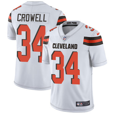 Nike Browns #34 Isaiah Crowell White Men's Stitched NFL Vapor Untouchable Limited Jersey Nike Browns #34 Isaiah Crowell White Men's Stitched NFL Vapor Untouchable Limited Jersey