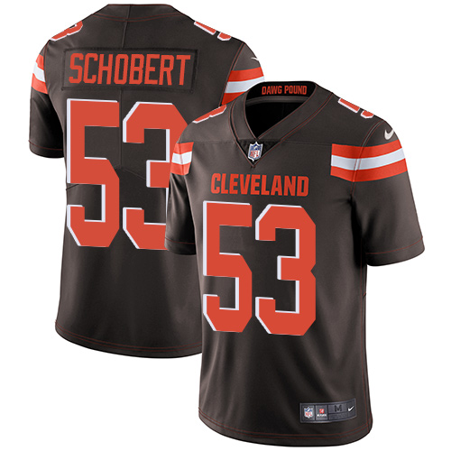 Nike Browns #53 Joe Schobert Brown Team Color Men's Stitched NFL Vapor Untouchable Limited Jersey Nike Browns #53 Joe Schobert Brown Team Color Men's Stitched NFL Vapor Untouchable Limited Jersey