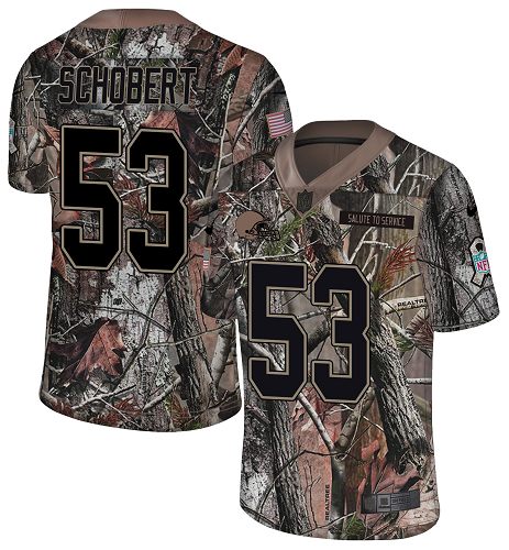 Nike Browns #53 Joe Schobert Camo Men's Stitched NFL Limited Rush Realtree Jersey Nike Browns #53 Joe Schobert Camo Men's Stitched NFL Limited Rush Realtree Jersey