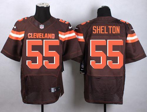 Nike Browns #55 Danny Shelton Brown Team Color Men's Stitched NFL New Elite Jersey Nike Browns #55 Danny Shelton Brown Team Color Men's Stitched NFL New Elite Jersey