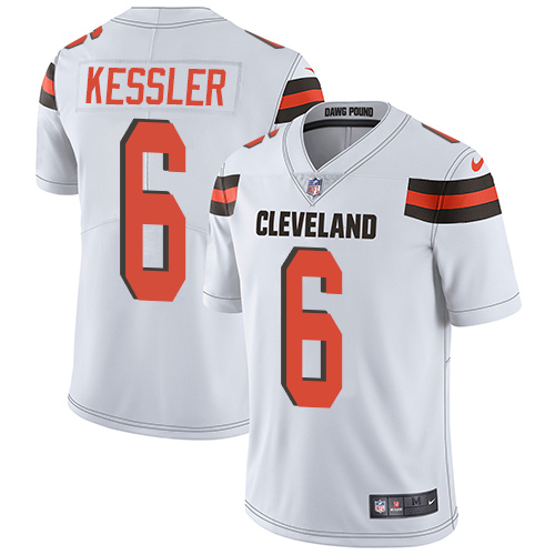Nike Browns #6 Cody Kessler White Men's Stitched NFL Vapor Untouchable Limited Jersey
