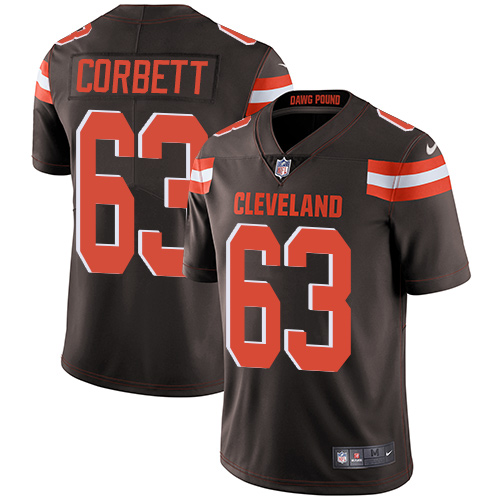 Nike Browns #63 Austin Corbett Brown Team Color Men's Stitched NFL Vapor Untouchable Limited Jersey Nike Browns #63 Austin Corbett Brown Team Color Men's Stitched NFL Vapor Untouchable Limited Jersey