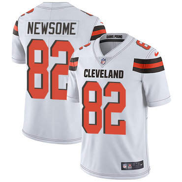 Nike Browns #82 Ozzie Newsome White Men's Stitched NFL Vapor Untouchable Limited Jersey Nike Browns #82 Ozzie Newsome White Men's Stitched NFL Vapor Untouchable Limited Jersey