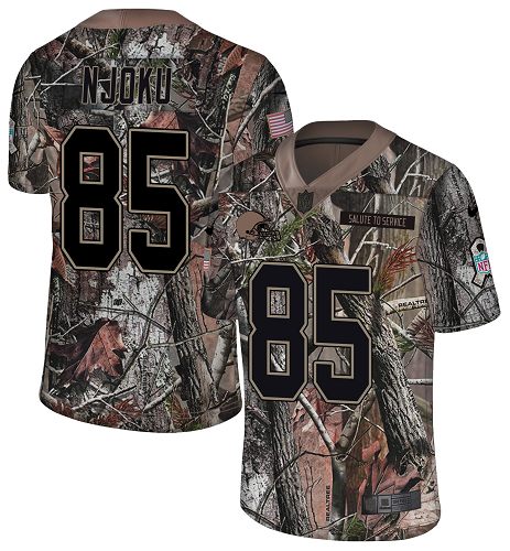 Nike Browns #85 David Njoku Camo Men's Stitched NFL Limited Rush Realtree Jersey Nike Browns #85 David Njoku Camo Men's Stitched NFL Limited Rush Realtree Jersey