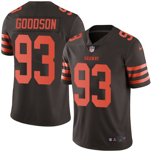 Nike Browns #93 B.J. Goodson Brown Men's Stitched NFL Limited Rush Jersey Nike Browns #93 B.J. Goodson Brown Men's Stitched NFL Limited Rush Jersey