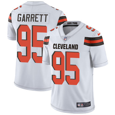 Nike Browns #95 Myles Garrett White Men's Stitched NFL Vapor Untouchable Limited Jersey Nike Browns #95 Myles Garrett White Men's Stitched NFL Vapor Untouchable Limited Jersey