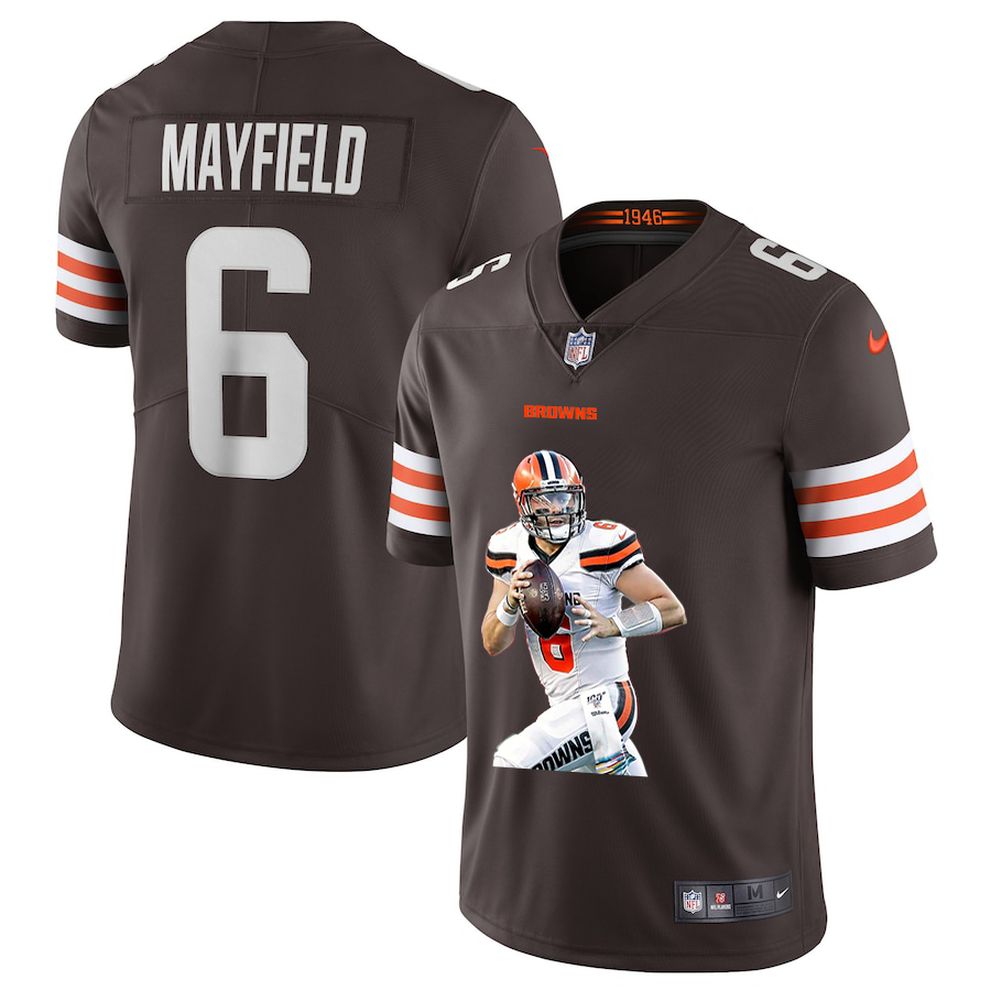 Nike Browns 6 Baker Mayfield Brown Player Name Logo Vapor Untouchable Limited Jersey Nike Browns 6 Baker Mayfield Brown Player Name Logo Vapor Untouchable Limited Jersey