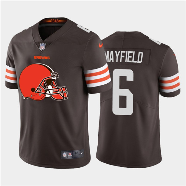 Nike Browns 6 Baker Mayfield Brown Team Big Logo Vapor Untouchable Limited Jersey Nike Browns 6 Baker Mayfield Brown Team Big Logo Vapor Untouchable Limited Jersey