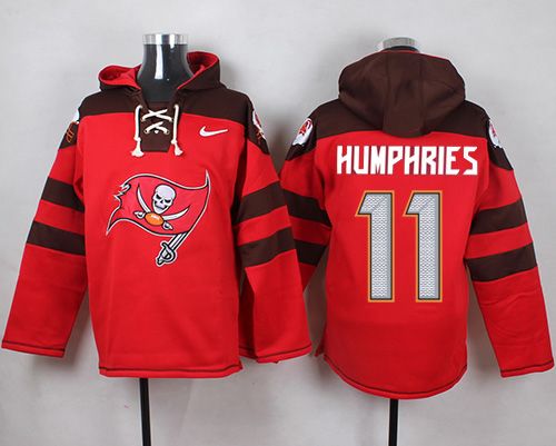 Nike Buccaneers #11 Adam Humphries Red Player Pullover NFL hoodie Nike Buccaneers #11 Adam Humphries Red Player Pullover NFL hoodie