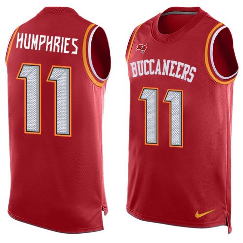 Nike Buccaneers #11 Adam Humphries Red Team Color Men's Stitched NFL Limited Tank Top Jersey Nike Buccaneers #11 Adam Humphries Red Team Color Men's Stitched NFL Limited Tank Top Jersey