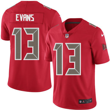 Nike Buccaneers #13 Mike Evans Red Men's Stitched NFL Limited Rush Jersey Nike Buccaneers #13 Mike Evans Red Men's Stitched NFL Limited Rush Jersey