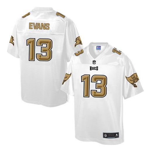 Nike Buccaneers #13 Mike Evans White Men's NFL Pro Line Fashion Game Jersey Nike Buccaneers #13 Mike Evans White Men's NFL Pro Line Fashion Game Jersey