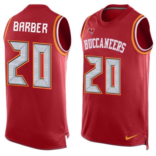 Nike Buccaneers #20 Ronde Barber Red Team Color Men's Stitched NFL Limited Tank Top Jersey Nike Buccaneers #20 Ronde Barber Red Team Color Men's Stitched NFL Limited Tank Top Jersey