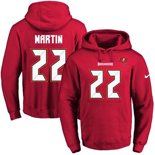 Nike Buccaneers #22 Doug Martin Red Name & Number Pullover NFL Hoodie Nike Buccaneers #22 Doug Martin Red Name & Number Pullover NFL Hoodie
