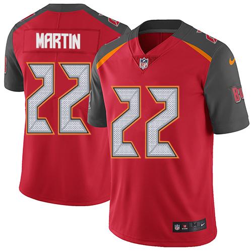 Nike Buccaneers #22 Doug Martin Red Team Color Youth Stitched NFL Vapor Untouchable Limited Jersey