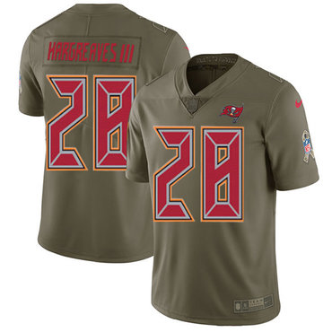 Nike Buccaneers #28 Vernon Hargreaves III Olive Youth Stitched NFL Limited 2017 Salute to Service Jersey Nike Buccaneers #28 Vernon Hargreaves III Olive Youth Stitched NFL Limited 2017 Salute to Service Jersey