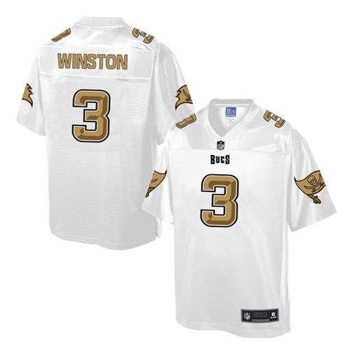 Nike Buccaneers #3 Jameis Winston White Men's NFL Pro Line Fashion Game Jersey Nike Buccaneers #3 Jameis Winston White Men's NFL Pro Line Fashion Game Jersey