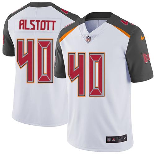 Nike Buccaneers #40 Mike Alstott White Men's Stitched NFL Vapor Untouchable Limited Jersey Nike Buccaneers #40 Mike Alstott White Men's Stitched NFL Vapor Untouchable Limited Jersey