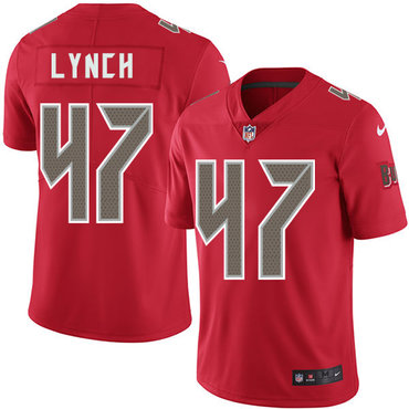 Nike Buccaneers #47 John Lynch Red Youth Stitched NFL Limited Rush Jersey Nike Buccaneers #47 John Lynch Red Youth Stitched NFL Limited Rush Jersey