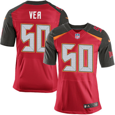 Nike Buccaneers #50 Vita Vea Red Team Color Men's Stitched NFL New Elite Jersey Nike Buccaneers #50 Vita Vea Red Team Color Men's Stitched NFL New Elite Jersey