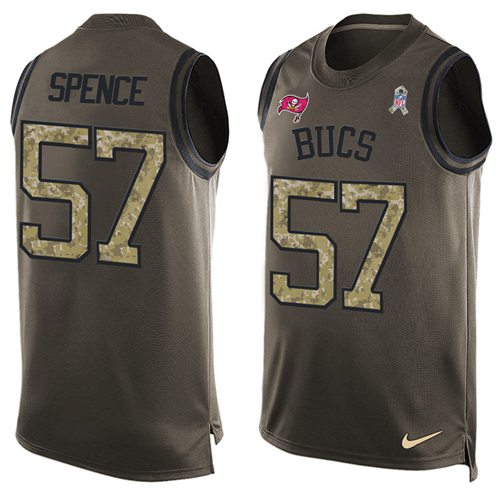 Nike Buccaneers #57 Noah Spence Green Men's Stitched NFL Limited Salute To Service Tank Top Jersey Nike Buccaneers #57 Noah Spence Green Men's Stitched NFL Limited Salute To Service Tank Top Jersey
