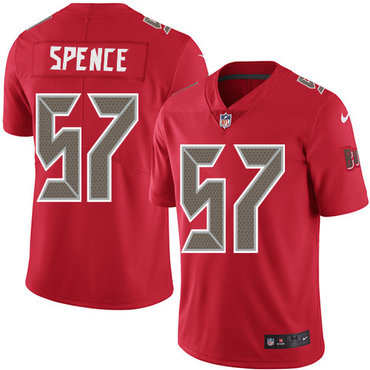 Nike Buccaneers #57 Noah Spence Red Men's Stitched NFL Limited Rush Jersey Nike Buccaneers #57 Noah Spence Red Men's Stitched NFL Limited Rush Jersey