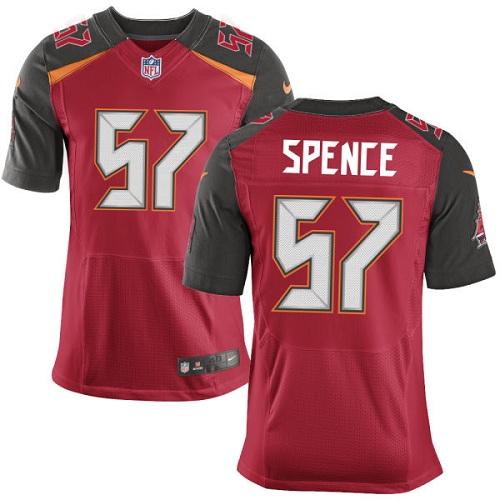 Nike Buccaneers #57 Noah Spence Red Team Color Men's Stitched NFL New Elite Jersey Nike Buccaneers #57 Noah Spence Red Team Color Men's Stitched NFL New Elite Jersey